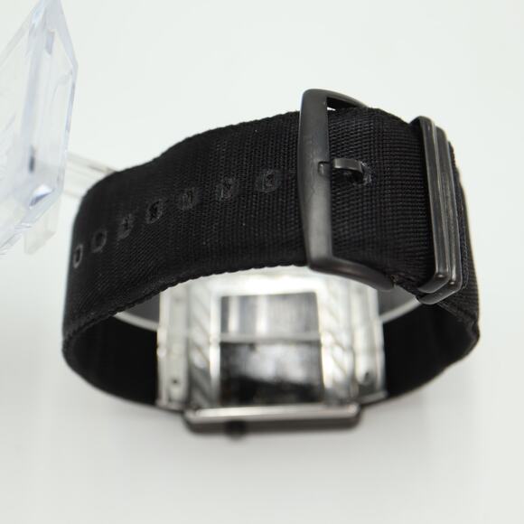 Vestal Savant Black Triple Time Zone Watch 38mm Mens Square Dial w New Battery - Picture 12 of 15